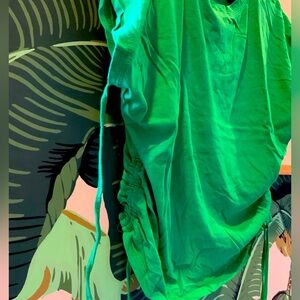 Green Zara top with details